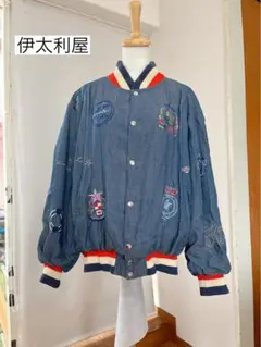 最終価格 伊太利屋　LaModaGOJI 刺繍　ブルゾン　スタジャン