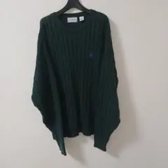 IZOD100%コットンケーブルニット　MADE IN USAのサムネイル