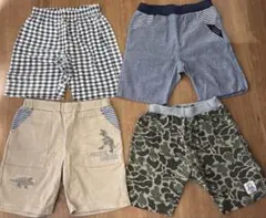 100 半ズボン ハーフパンツ　4点