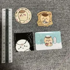 ちいかわ　くりまんじゅう　缶バッチ　ステッカー