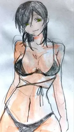 手描きオリジナルイラスト 原画