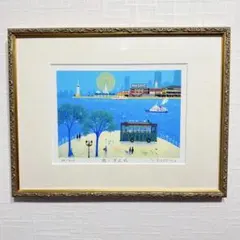 吉岡浩太郎 森のコンサート シルクスクリーン 版画 額装 S.360/800