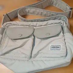 PORTER ショルダーバッグ ライトグレー　美品