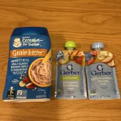 Gerber 離乳食 セット バナナ・リンゴ・イチゴ