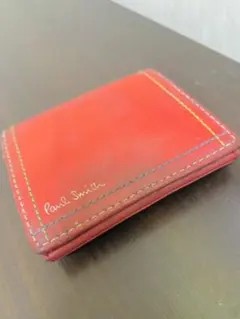 ポールスミス Paul Smith 折り畳み財布 赤