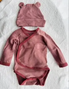 【値下げ】BEAMS ロンパース帽子セット 50-70cm