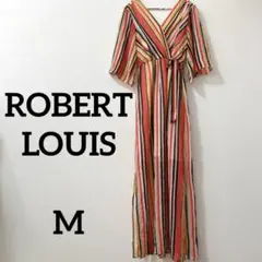 ROBERT LOUIS ストライプラップシャツワンピース M