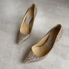 美品　JIMMY CHOO グリッター ブライダルシューズ　37.5のサムネイル