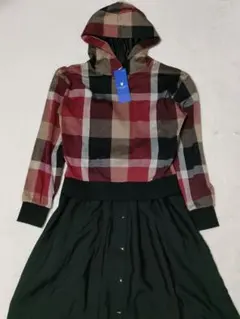 BLUELABEL CRESTBRIDGE　ワンピース　パーカー　レッド　38