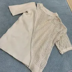 アメリ　半袖ニット セット　切り替えデザインのサムネイル