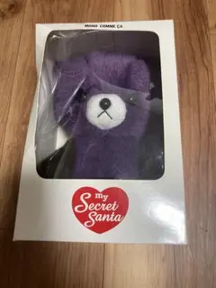 （未使用）モノコムサ　My Secret Santa くまのぬいぐるみ　パープルのサムネイル