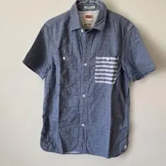 Levi's ダークブルー 半袖シャツ