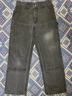 希少 90s USA製 カーハート ダブルニー B01 BLK 32x32