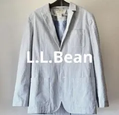 【LLサイズ相当】L.L.Bean 本切羽 シアサッカー テーラードジャケットのサムネイル