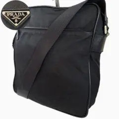 PRADA プラダ ショルダーバッグ 黒 三角ロゴ テスートナイロンのサムネイル