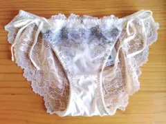 「tutuanna チュチュアンナ」紐ショーツ 総レース M ホワイト