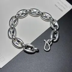 925シルバー ヴィンテージ アンカーチェーン　ブレスレット 新品