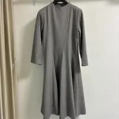 未使用★BARNEYS NEW YORK 長袖 ワンピース　グレー 2026年最新】BARNEYS NEW YORK 柄：無地 レディース 長袖・七分袖ひざ