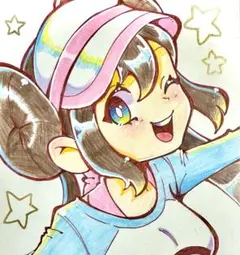 ポケモン　メイ　手書きイラスト