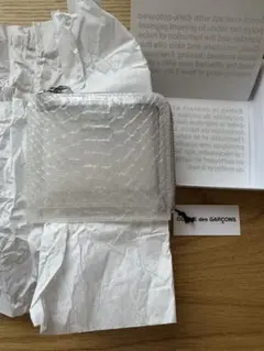コムデギャルソン　SNAKE TRANSPARENT L字型ZIP WALLET