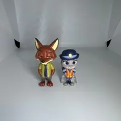 ズートピア ガチャ ならぶんです ジュディ ニック 2点