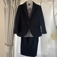 入園式用　100センチスーツ(ハーフパンツ、ワイシャツ付き、ネクタイなし)