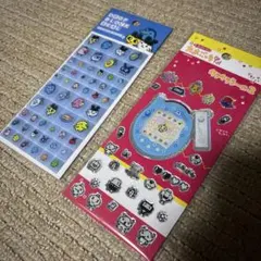 たまごっち　タイルみたいなシールとキラキラシール2セット