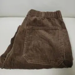 美品☆GUブラウン コーデュロイ ワークパンツ