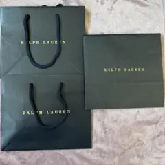 Ralph Lauren 黒い紙袋 3枚セット