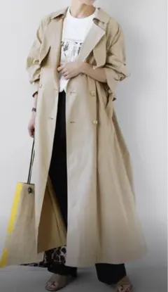 ジャーナルスタンダードレリューム　ベージュ コットンナイロントレンチコート　今季 JOURNAL STANDARD relume（ジャーナルスタンダード レリューム
