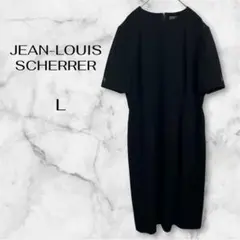 ジャン・ルイ・シェレル　ブラック フォーマル半袖ワンピース L