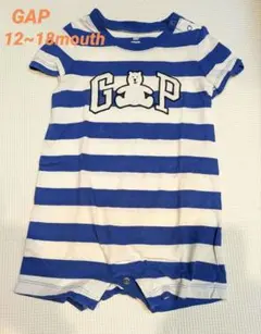 GAP ベビー ロンパース ボーダー クマ 80cm