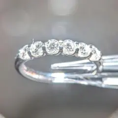 1974】 K18 天然ダイヤモンド 0.30ct ハーフエタニティ 約17号 - メルカリ