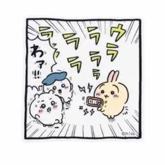 ちいかわ スマホ 貼れる サイズ クリア ステッカー シール アラーム うさぎのサムネイル