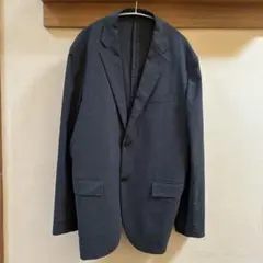 美品 ユニクロ メンズ テーラードジャケット ダークグレー
