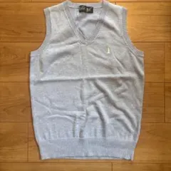 EAST BOY 水色 Vネックニットベスト