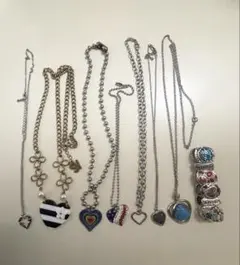 ペンダントネックレス ブレスレット8点セット