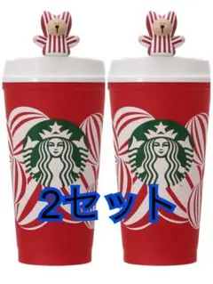 ホリデー2024リユーザブルカップ&ドリンクホールキャップベアリスタレッド