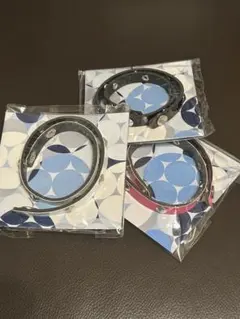 ブレスベルト　スタッズ付き　パンクブレスレット3色セット