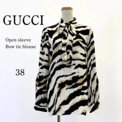 GUCCI グッチ オープンスリーブ ブラウス シルク 38 S ハンガー付きのサムネイル