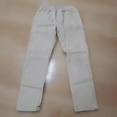 130サイズ ベージュ コットンパンツ ヒラキ