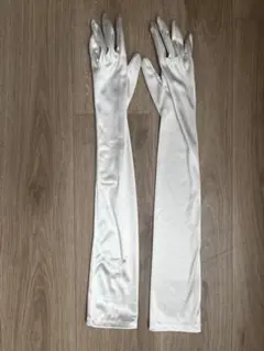 サテン超ロンググローブ 日本製 約60cm ブライダル ウェディング