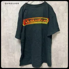 90s〜00s　QUIKSILVER　USA製　両面ロゴＴシャツ　Ｍ