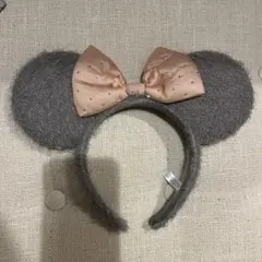 【SALE!】ディズニー ミニーカチューシャ グレー