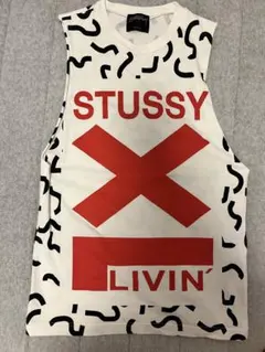 STUSSY グラフィックタンクトップ S