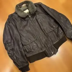 80s iceberg A-2 real leather bomber jkt - メルカリ