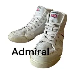Admiral ハイカットスニーカー ホワイト ピンク・ブラックライン　25cmのサムネイル