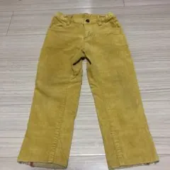 ハッカキッズ　パンツ　ベロア　黄色　110 asshu ★ ca