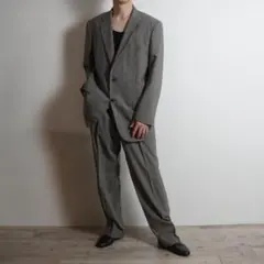 세인트사이먼 싱글 셋업 수트 체크 브라운/IW232