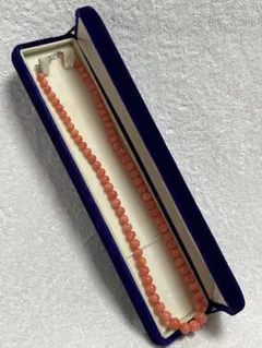本物確認済】天然赤珊瑚 ネックレス K18留具 約11.8g 土佐珊瑚 ケース
